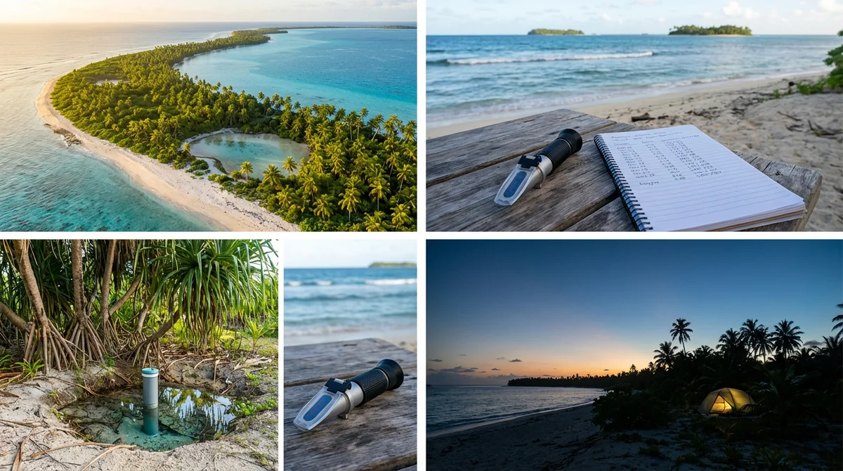 Atoll d'Anaa, lentille d'eau douce