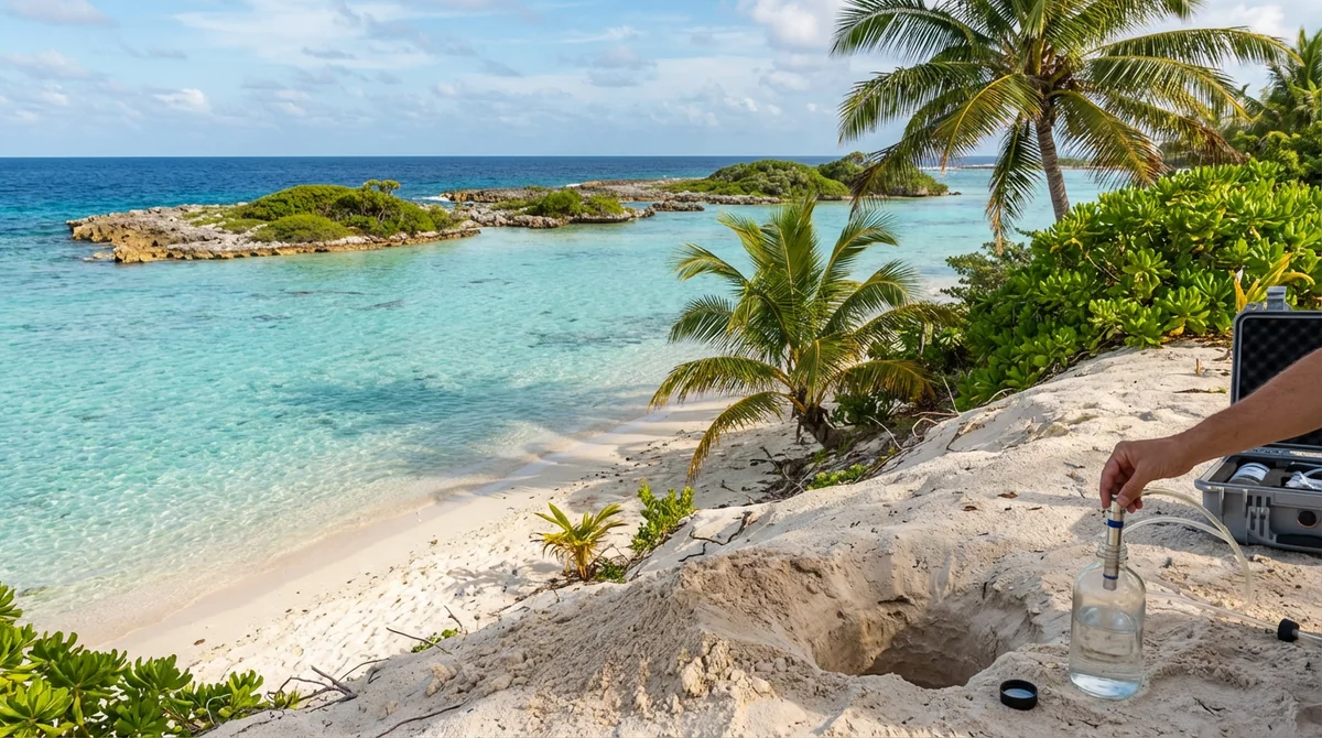 Atoll de Fakarava, lentille d'eau douce